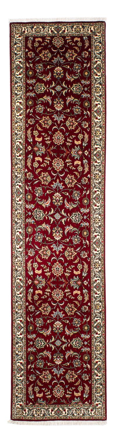Løber Persisk tæppe - Tabriz - Royal - 316 x 75 cm - mørkerød
