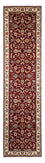Løber Persisk tæppe - Tabriz - Royal - 322 x 85 cm - mørkerød