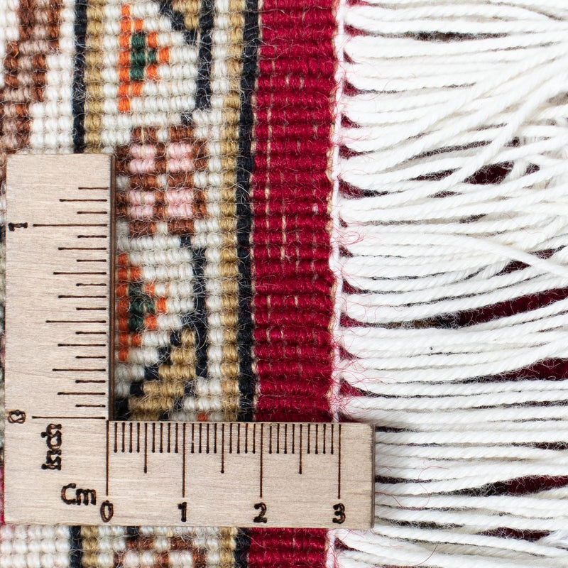 Løber Persisk tæppe - Tabriz - Royal - 390 x 87 cm - mørkerød