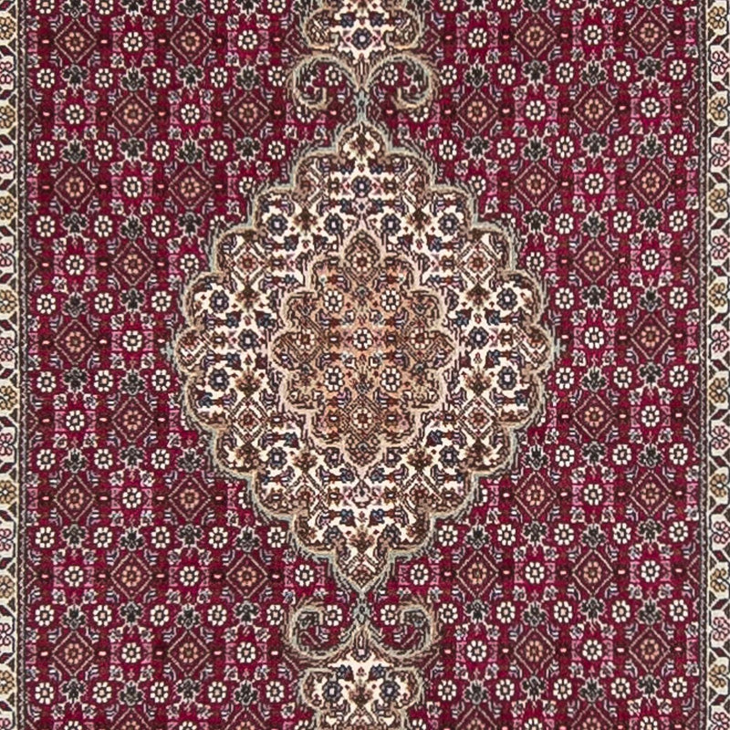 Løber Persisk tæppe - Tabriz - 343 x 82 cm - mørkerød