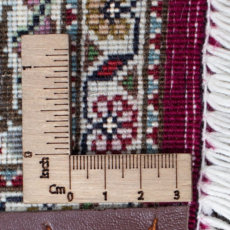 Løber Persisk tæppe - Tabriz - 343 x 82 cm - mørkerød