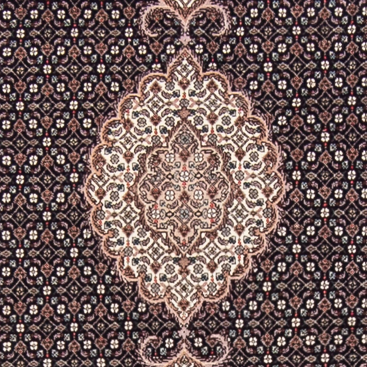 Løber Persisk tæppe - Tabriz - Royal - 391 x 82 cm - mørkeblå