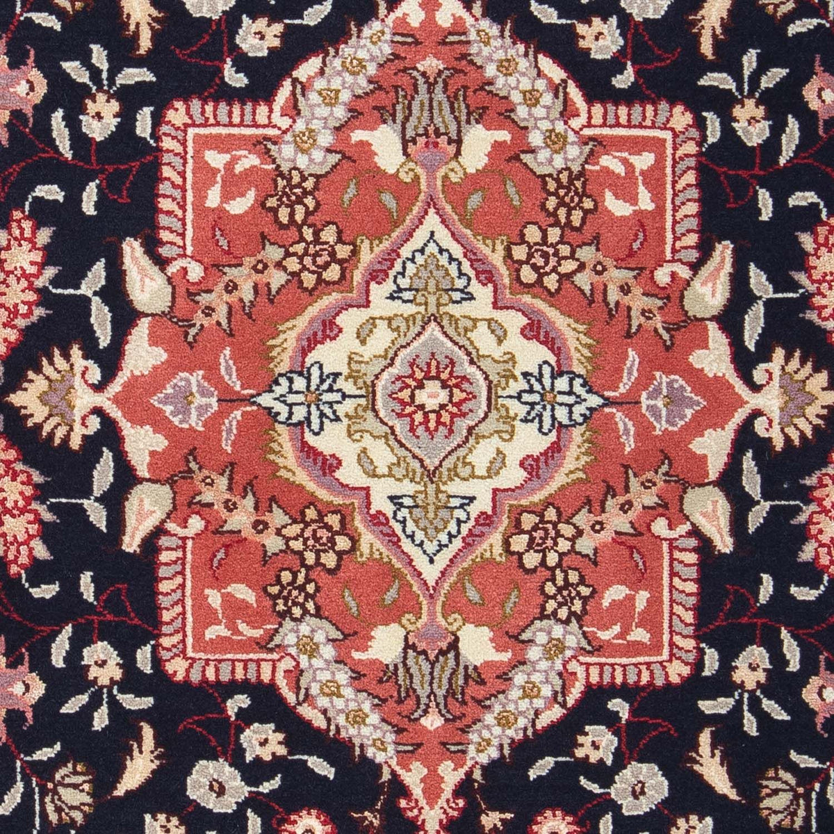 Persisk tæppe - Tabriz - Royal - 92 x 61 cm - mørkeblå
