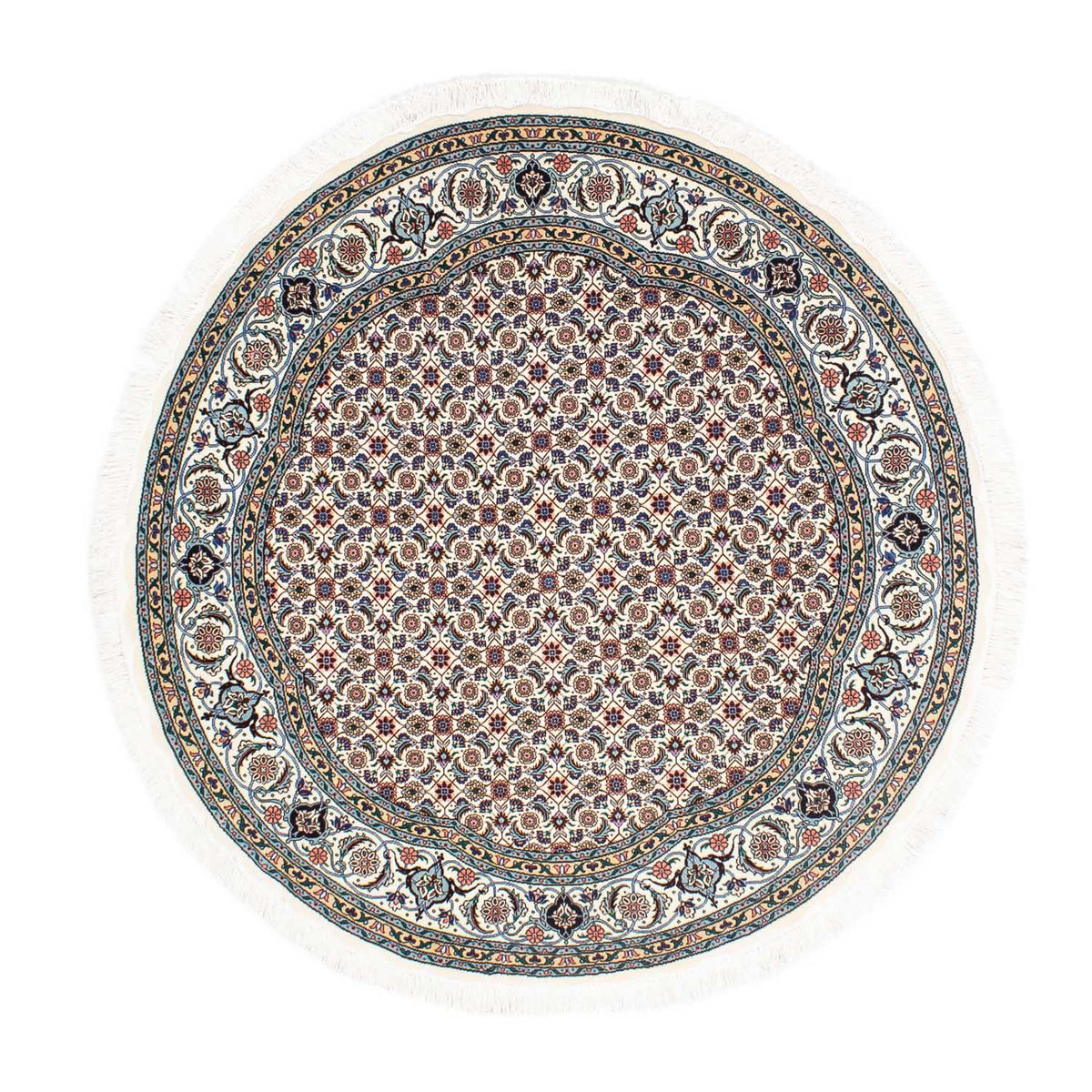 Persisk tæppe - Tabriz - Royal rundt - 150 x 150 cm - beige