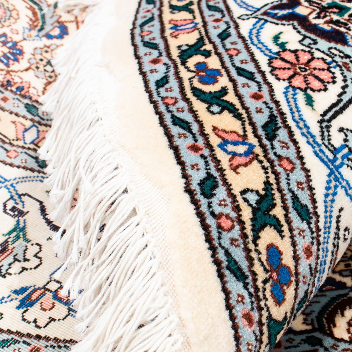 Persisk tæppe - Tabriz - Royal rundt - 150 x 150 cm - beige