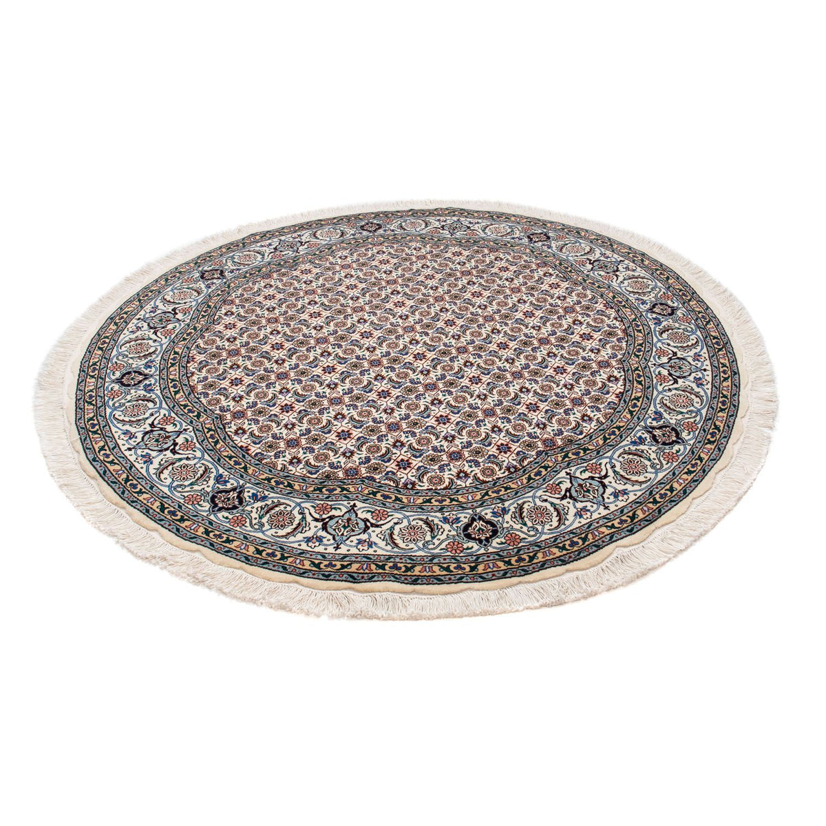 Persisk tæppe - Tabriz - Royal rundt - 150 x 150 cm - beige