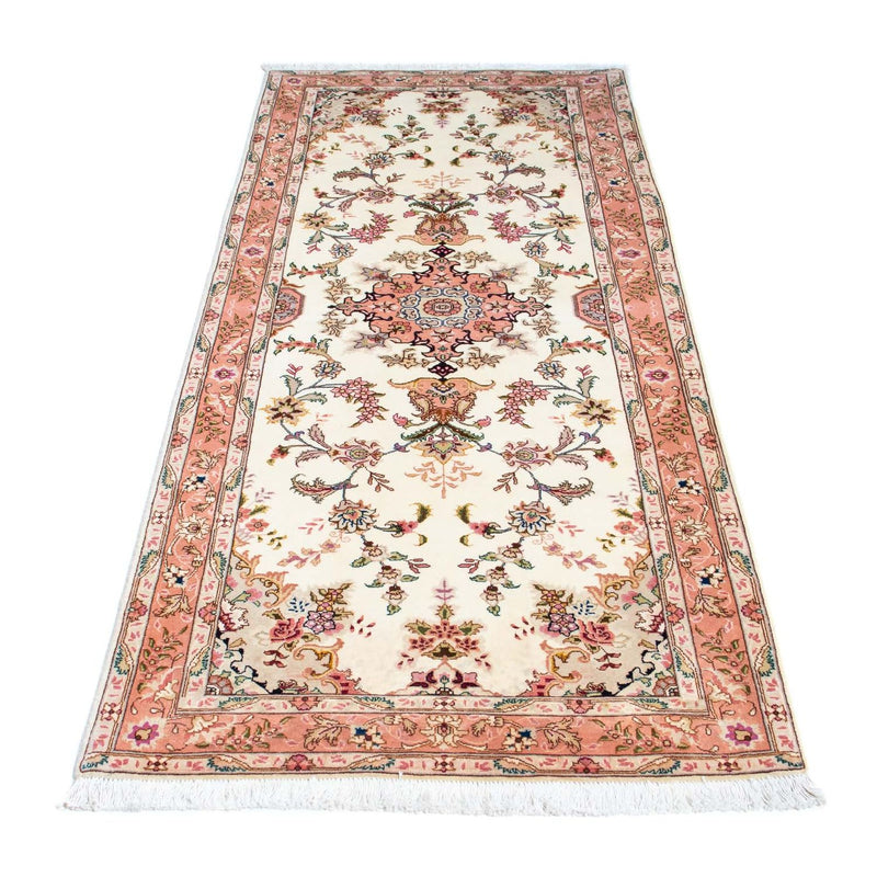 Løber Persisk tæppe - Tabriz - Royal - 212 x 82 cm - beige