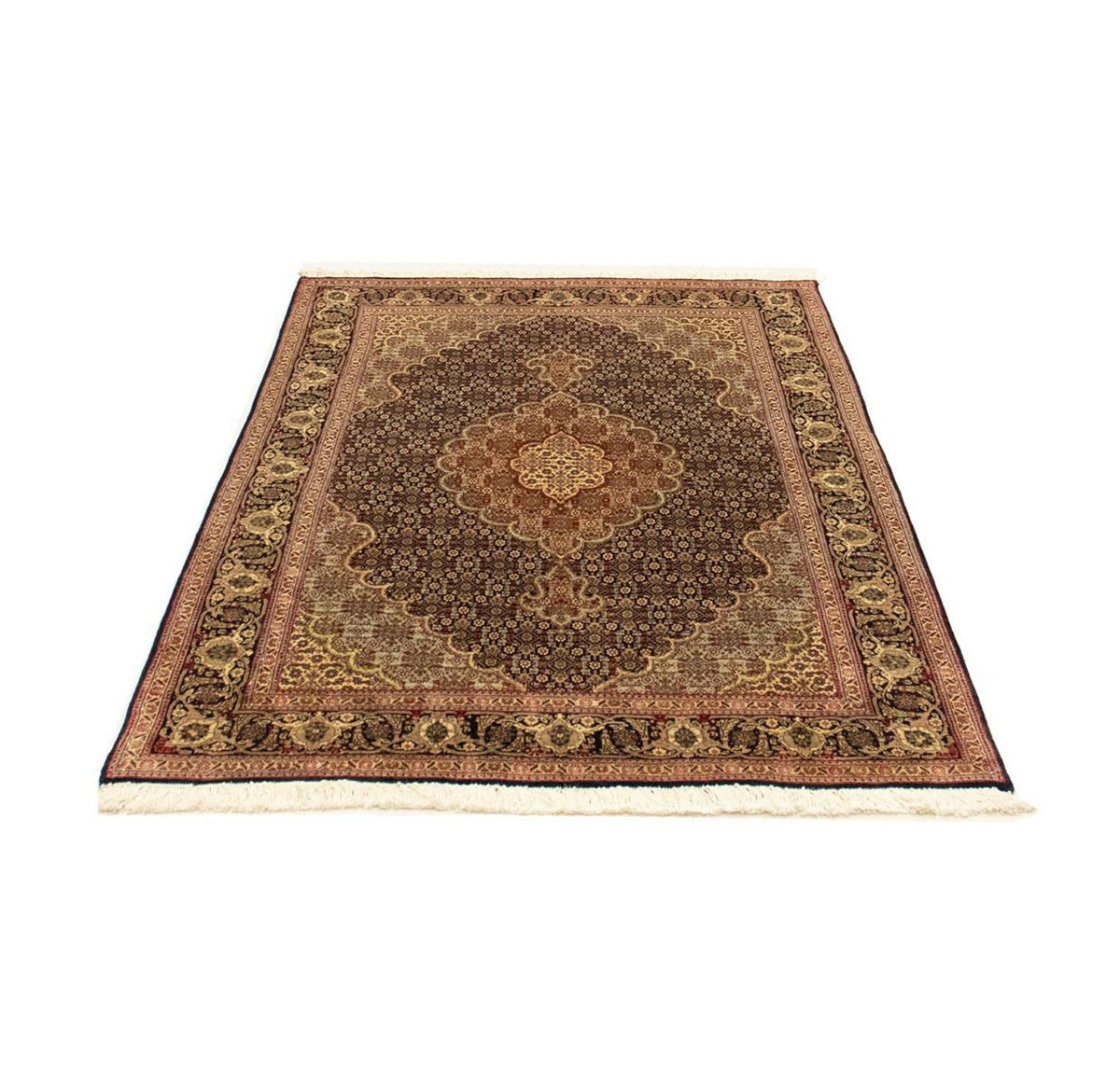Persisk tæppe - Tabriz - Royal - 150 x 100 cm - sort