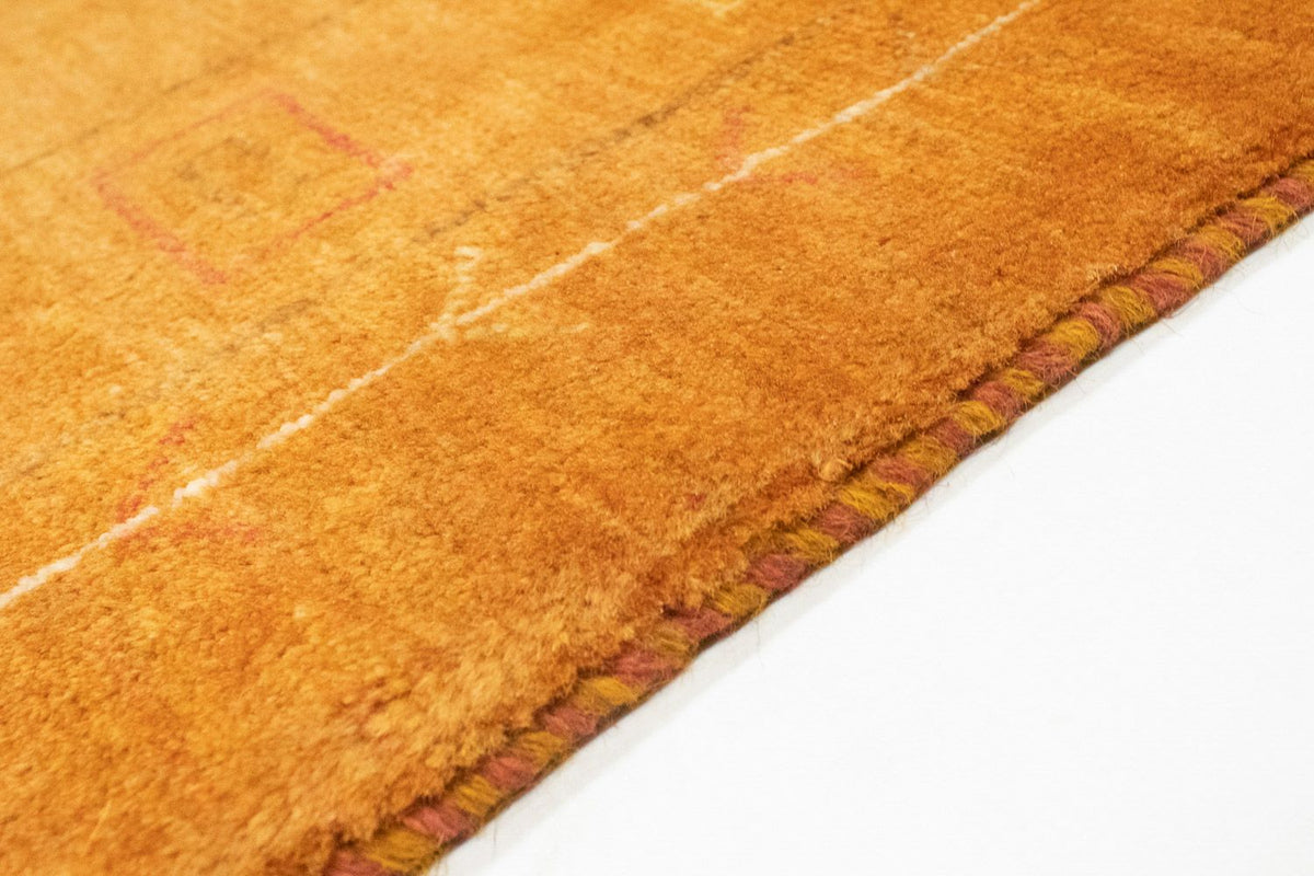 Gabbeh-tæppe - Persisk - 193 x 151 cm - guld