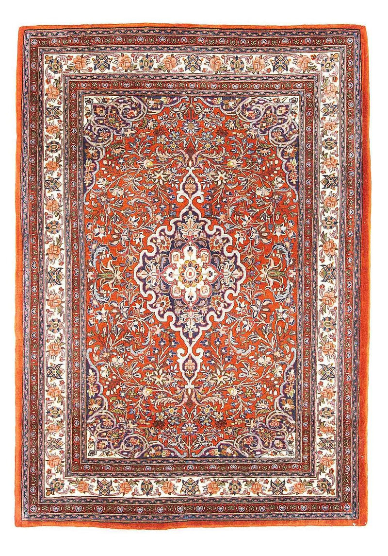 Persisk tæppe - Bijar - 152 x 110 cm - rød