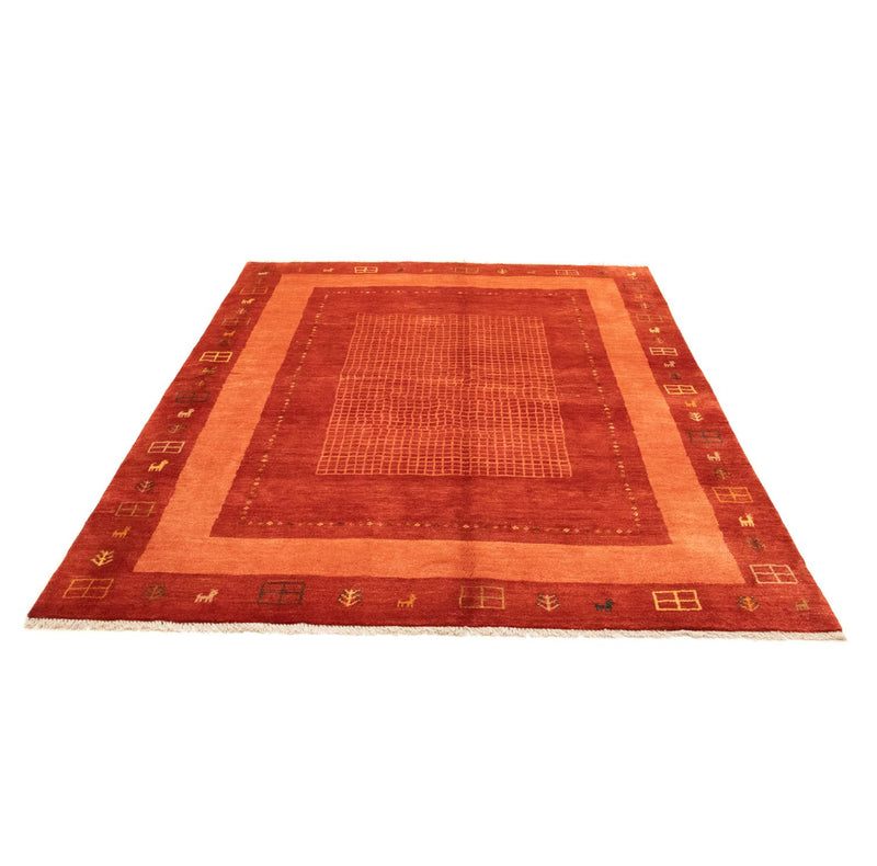 Gabbeh-tæppe - Persisk - 232 x 170 cm - rød