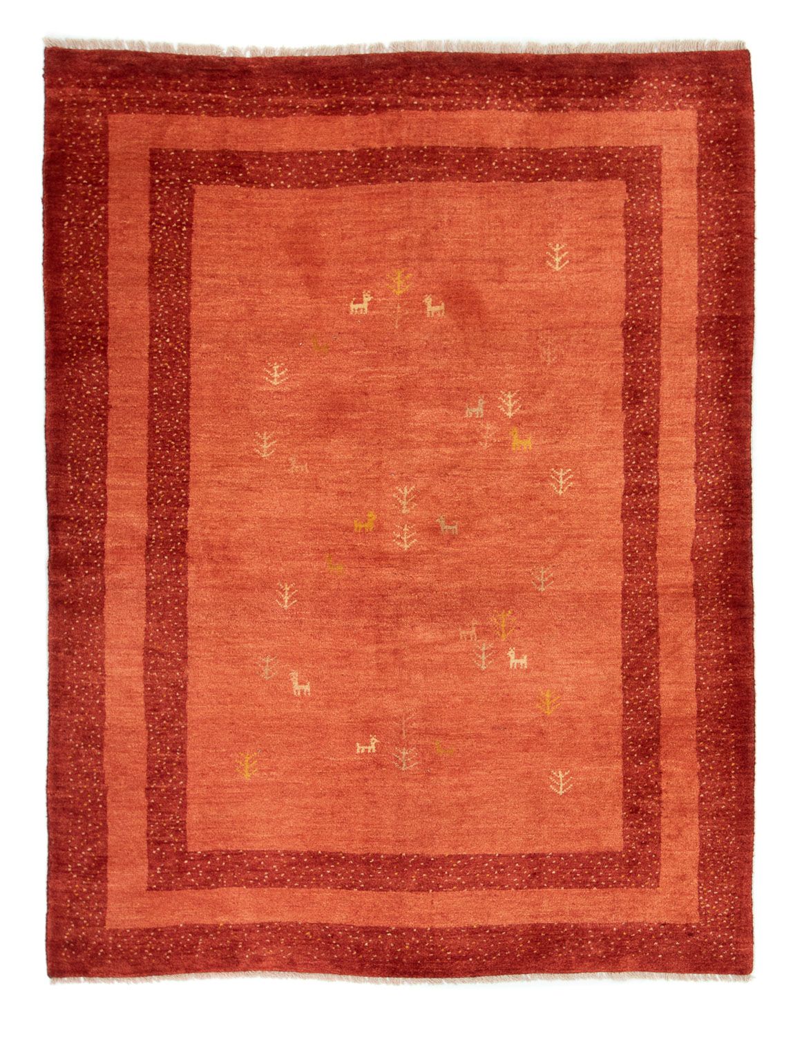 Gabbeh-tæppe - Persisk - 200 x 150 cm - rød