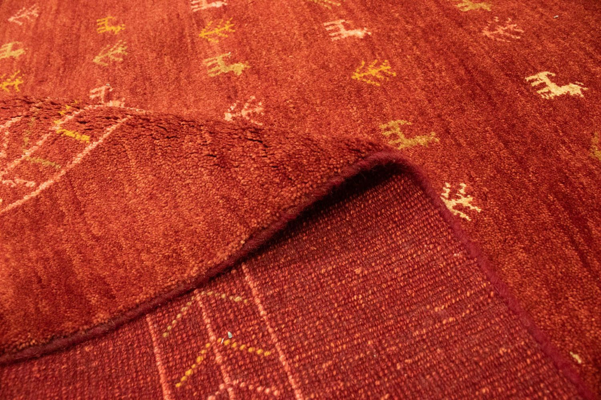 Gabbeh-tæppe - Persisk - 240 x 168 cm - rød
