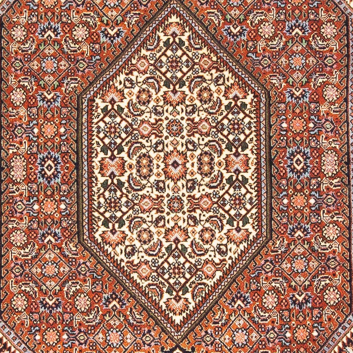 Persisk tæppe - Bijar - 150 x 108 cm - rød