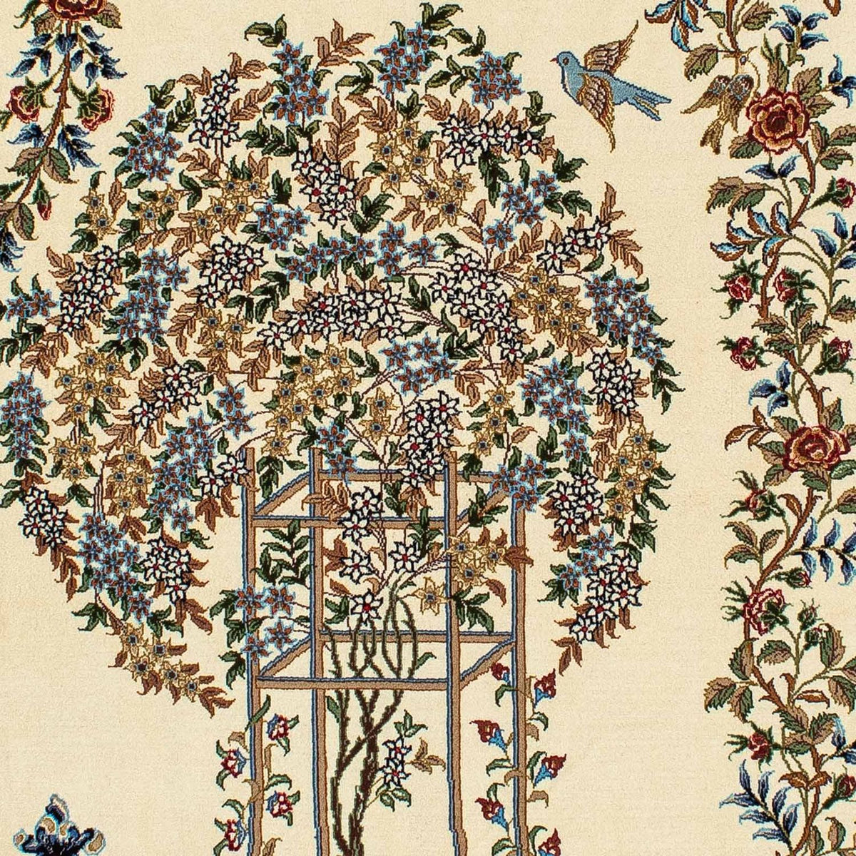 Persisk tæppe - Ghom - 205 x 135 cm - beige