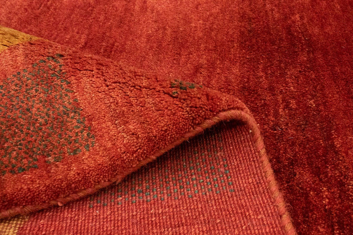 Gabbeh-tæppe - Persisk - 198 x 147 cm - rød