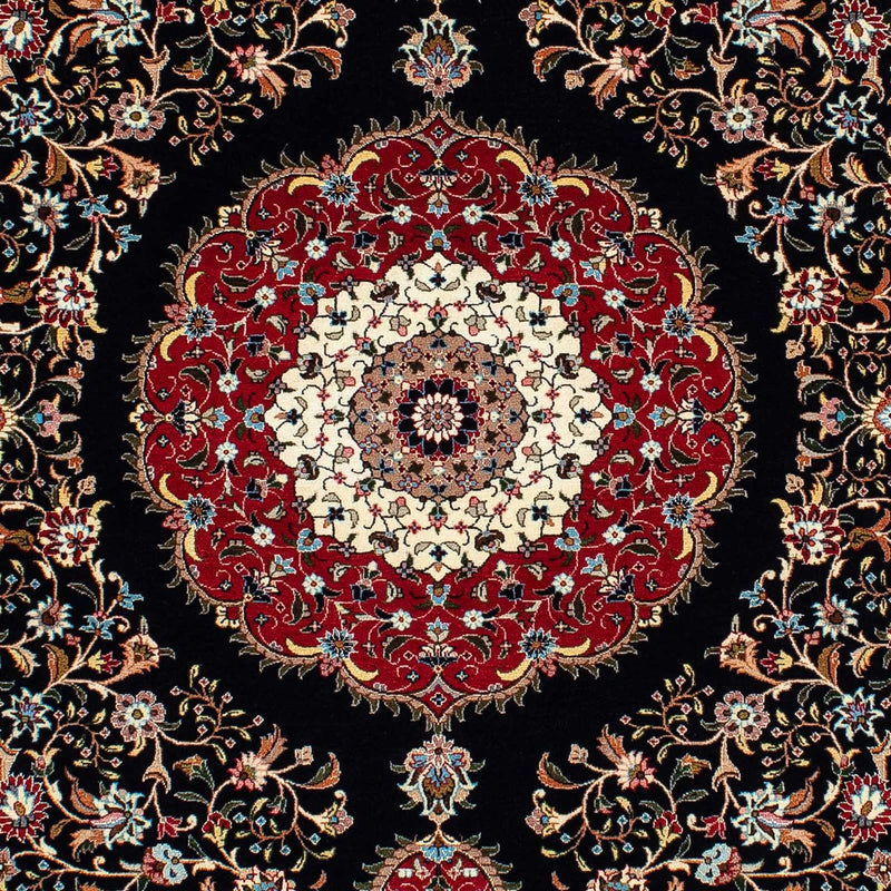 Persisk tæppe - Ghom - 210 x 140 cm - mørkeblå