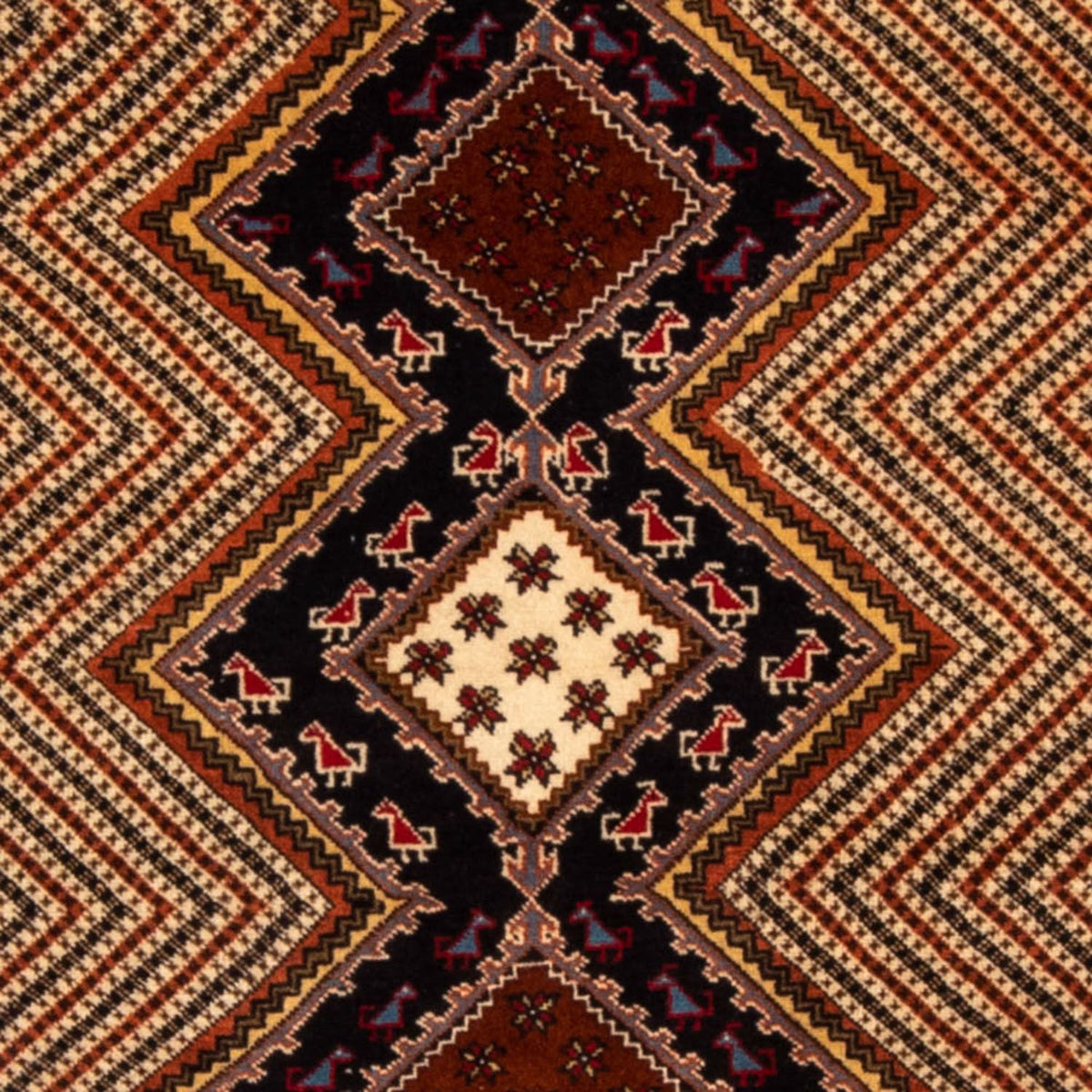 Baluch-tæppe - 156 x 120 cm - rust