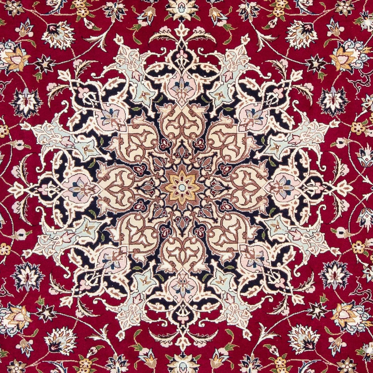 Persisk tæppe - Tabriz - Royal - 292 x 204 cm - mørkerød