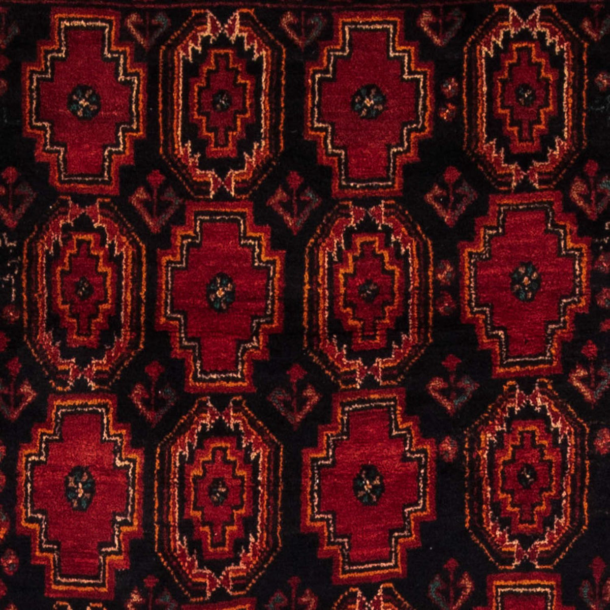 Løber Baluch-tæppe - 185 x 110 cm - mørkerød