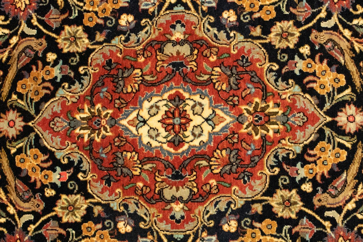 Persisk tæppe - Ghom - 151 x 103 cm - sort