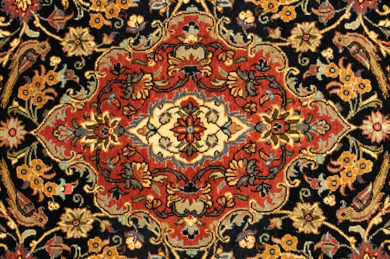 Persisk tæppe - Ghom - 151 x 103 cm - sort