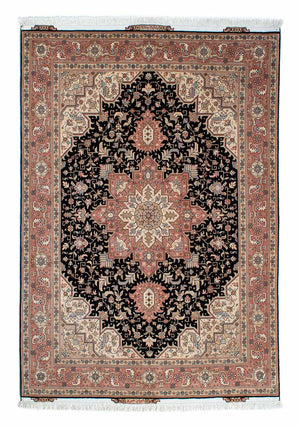 Persisk tæppe - Tabriz - Royal - 204 x 150 cm - mørkeblå