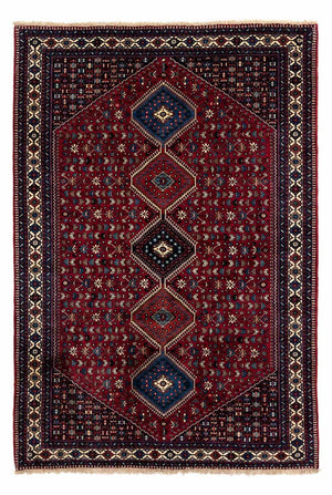 Persisk tæppe - Nomadisk - 298 x 204 cm - mørkerød