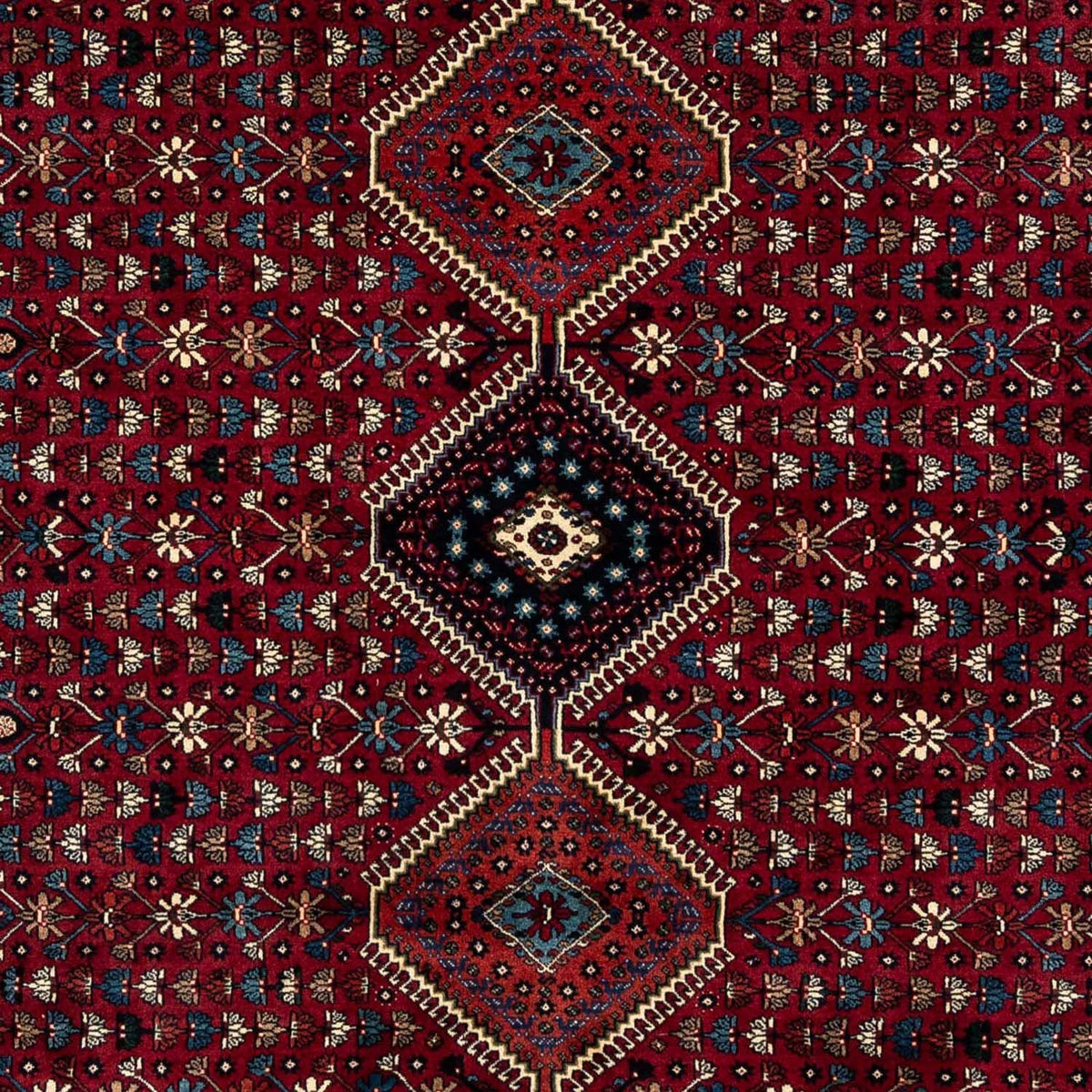 Persisk tæppe - Nomadisk - 298 x 204 cm - mørkerød
