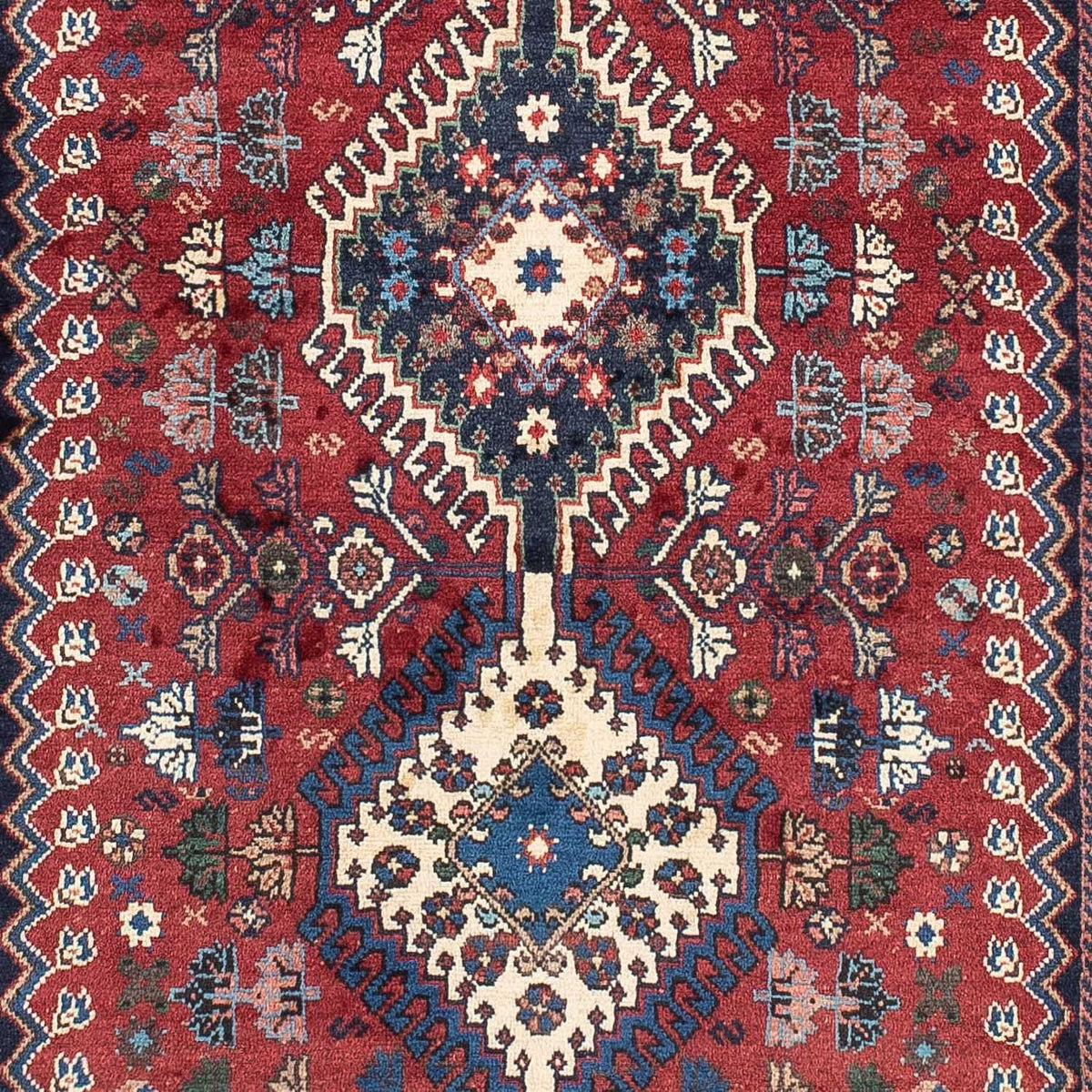 Løber Persisk tæppe - Nomadisk - 210 x 83 cm - mørkerød