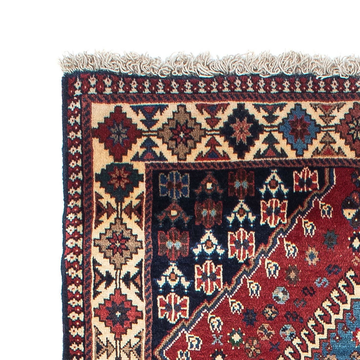Løber Persisk tæppe - Nomadisk - 210 x 83 cm - mørkerød