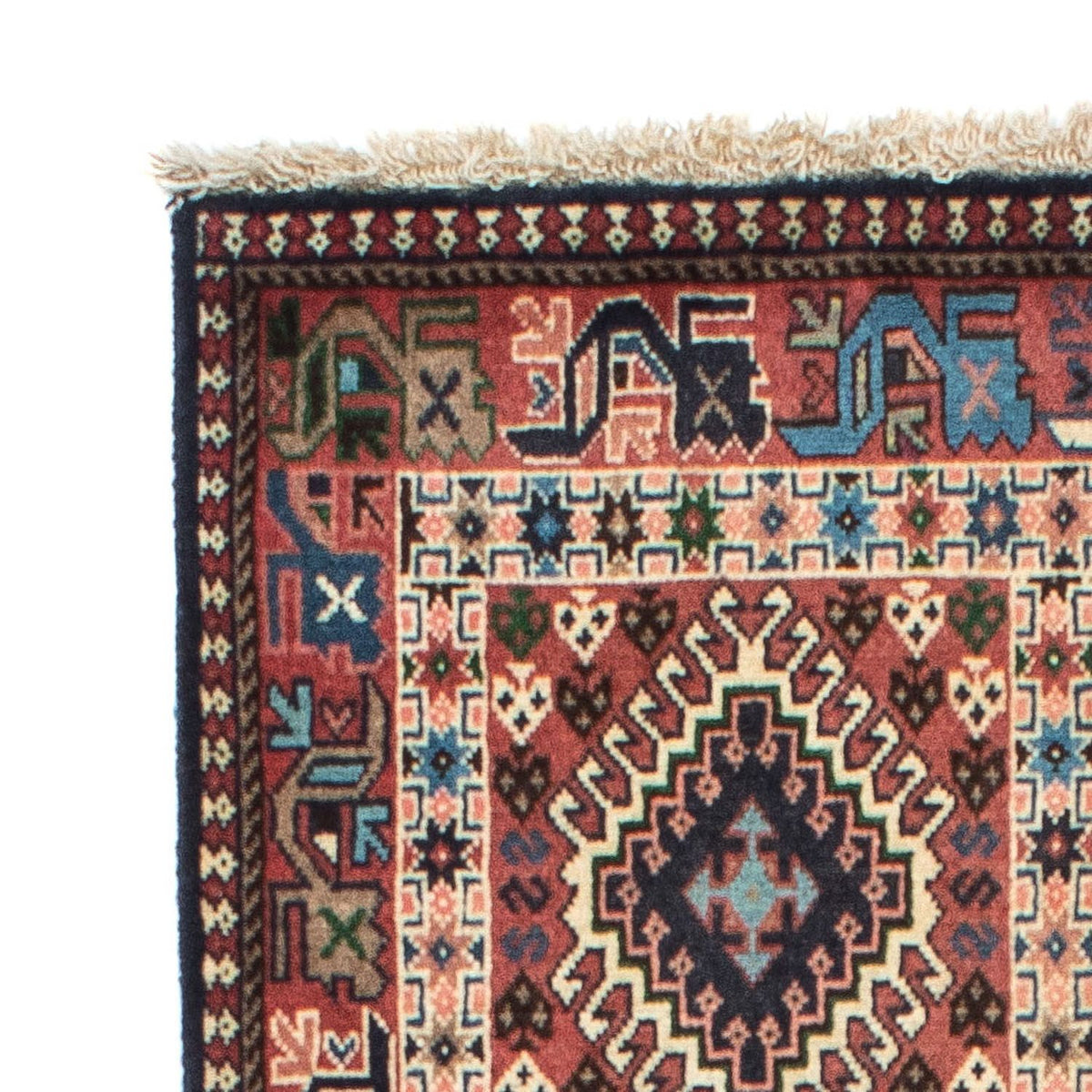 Løber Persisk tæppe - Nomadisk - 196 x 80 cm - lysrød