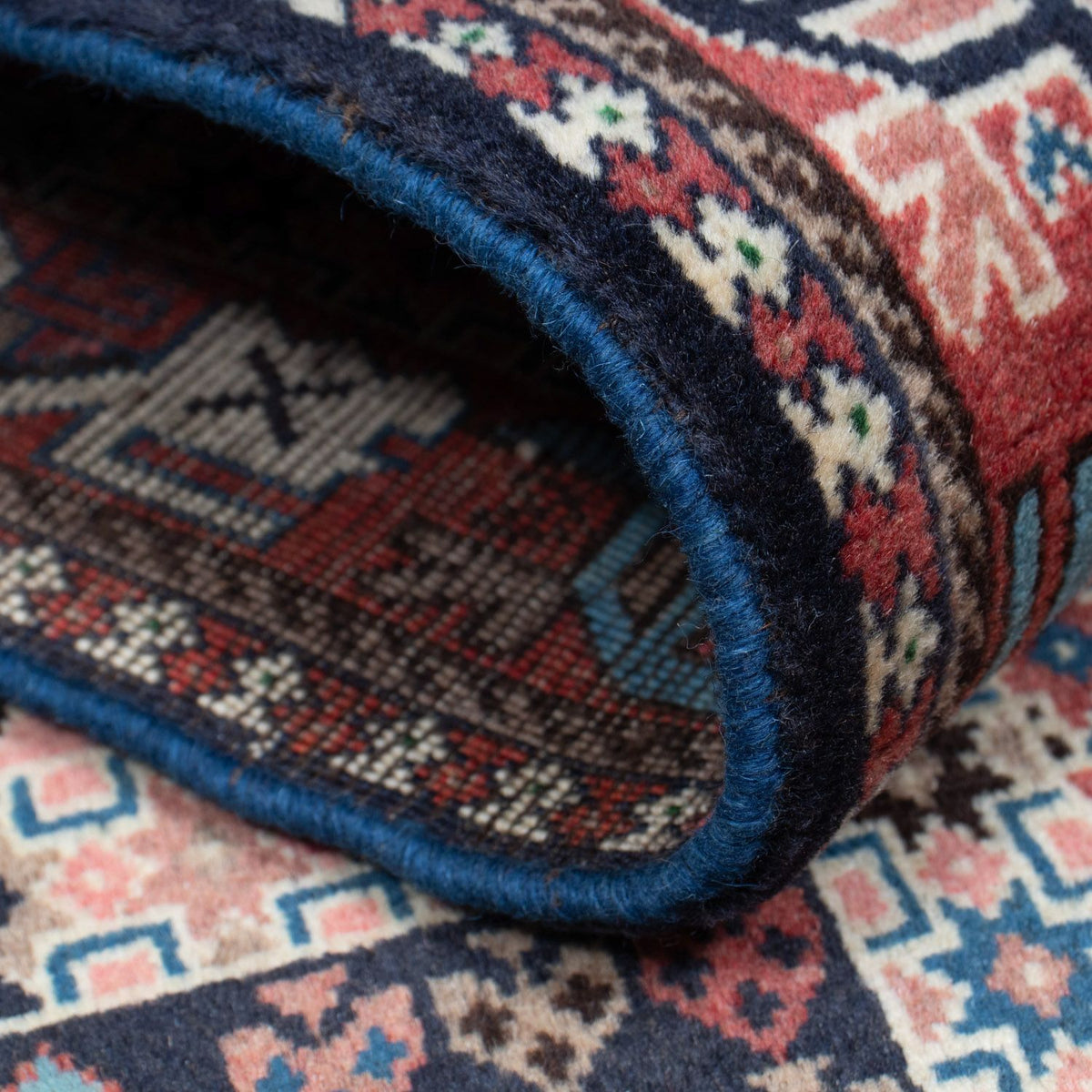 Løber Persisk tæppe - Nomadisk - 196 x 80 cm - lysrød