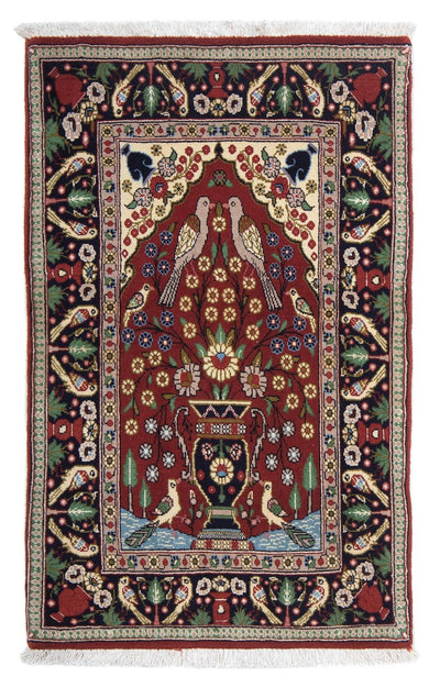 Qom Tæppe 63x105cm - Persisk tæppe