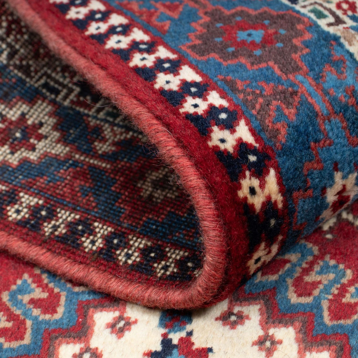 Persisk tæppe - Nomadisk - 143 x 100 cm - blå