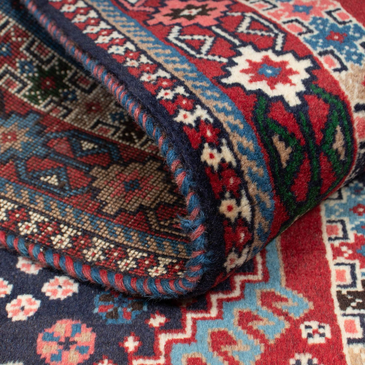 Persisk tæppe - Nomadisk - 145 x 99 cm - lysrød