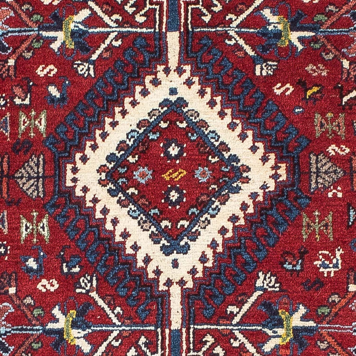 Persisk tæppe - Nomadisk - 158 x 100 cm - mørkerød