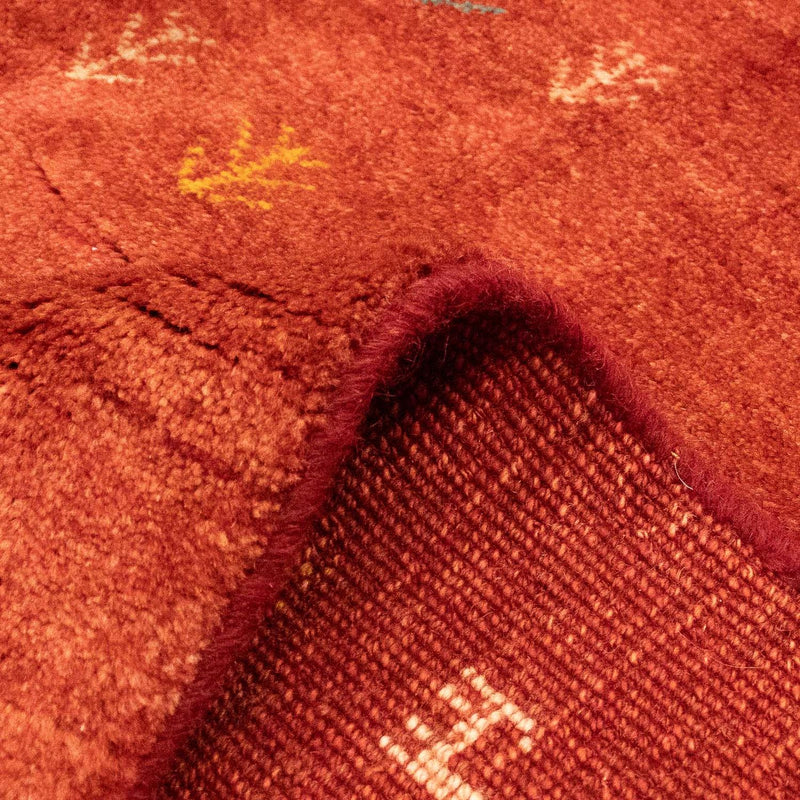 Gabbeh-tæppe - Persisk - 225 x 171 cm - mørkerød