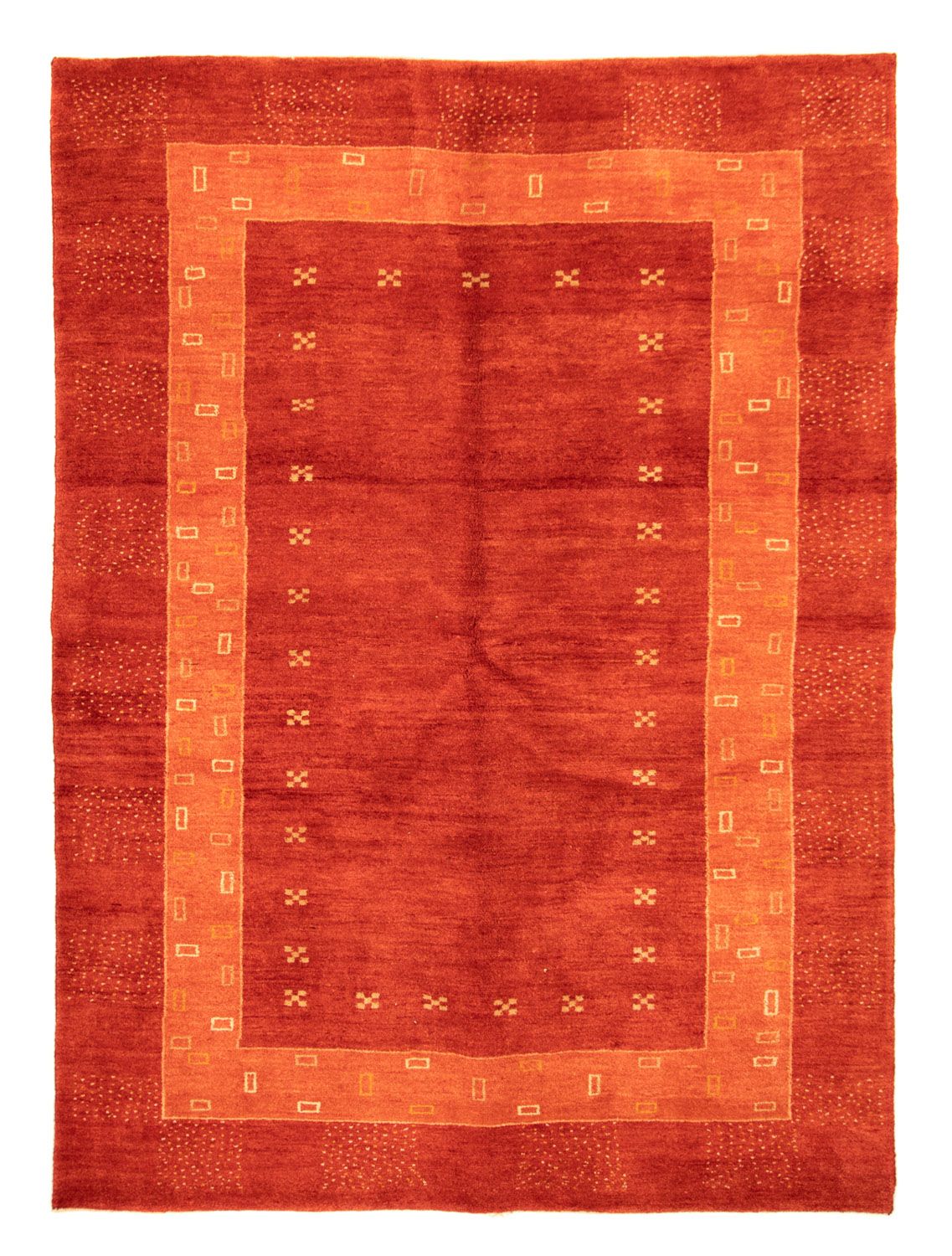 Gabbeh-tæppe - Persisk - 231 x 170 cm - rød