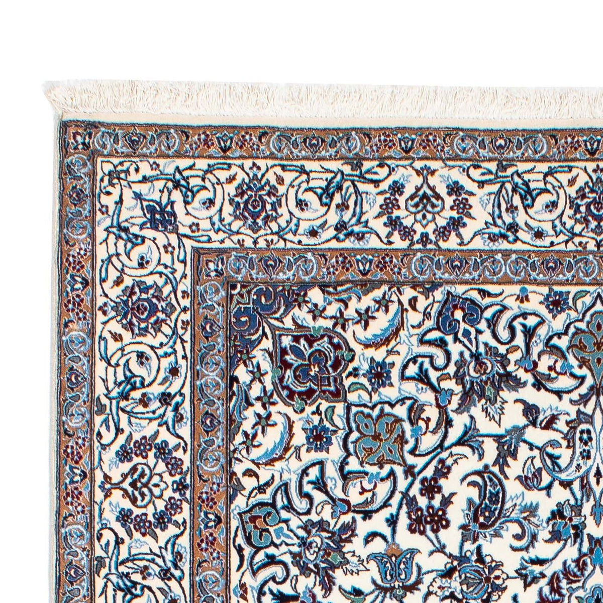 Persisk tæppe - Nain - Premium - 215 x 128 cm - beige