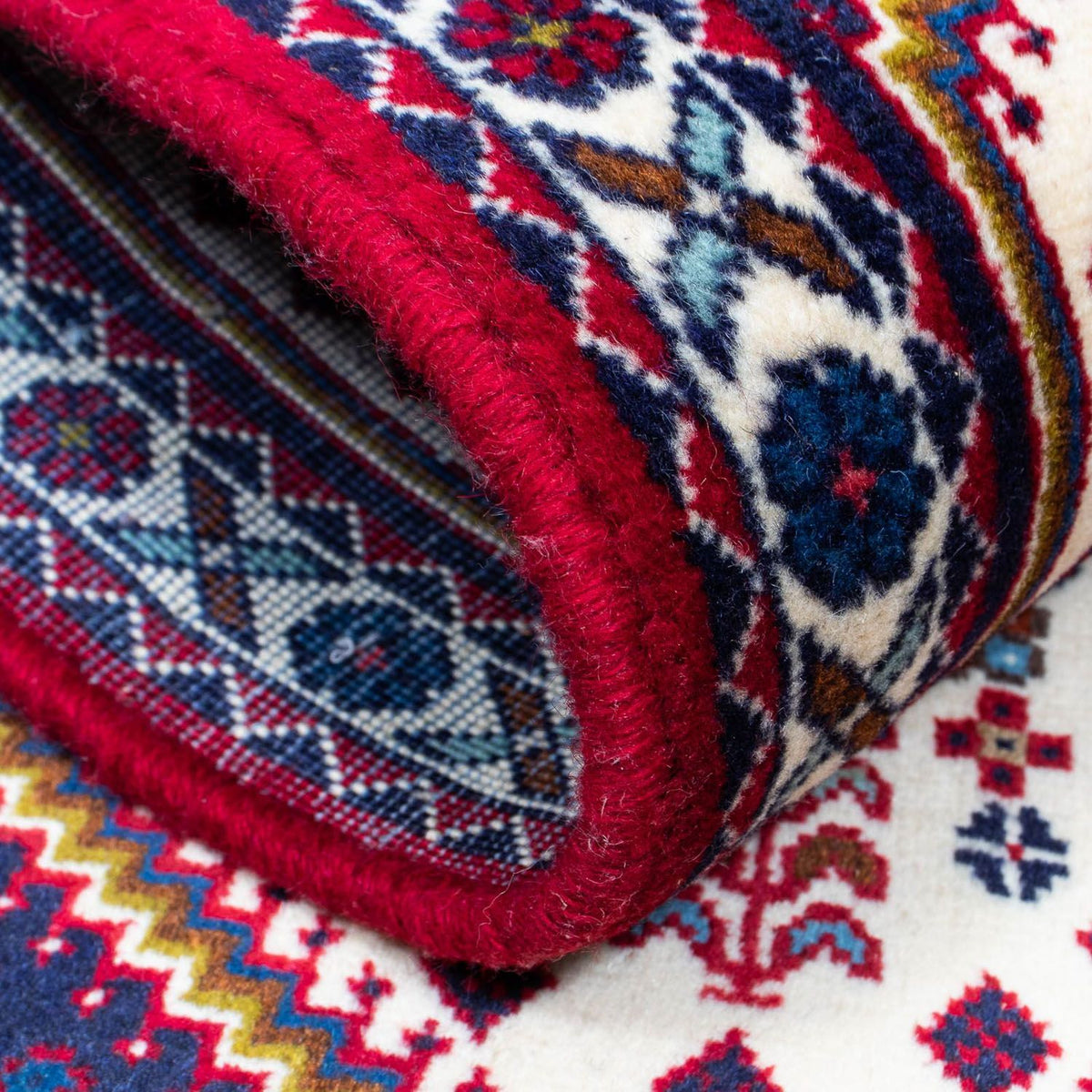 Persisk tæppe - Nomadisk - 125 x 76 cm - beige