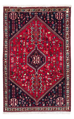 Persisk tæppe - Nomadisk - 122 x 78 cm - mørkerød