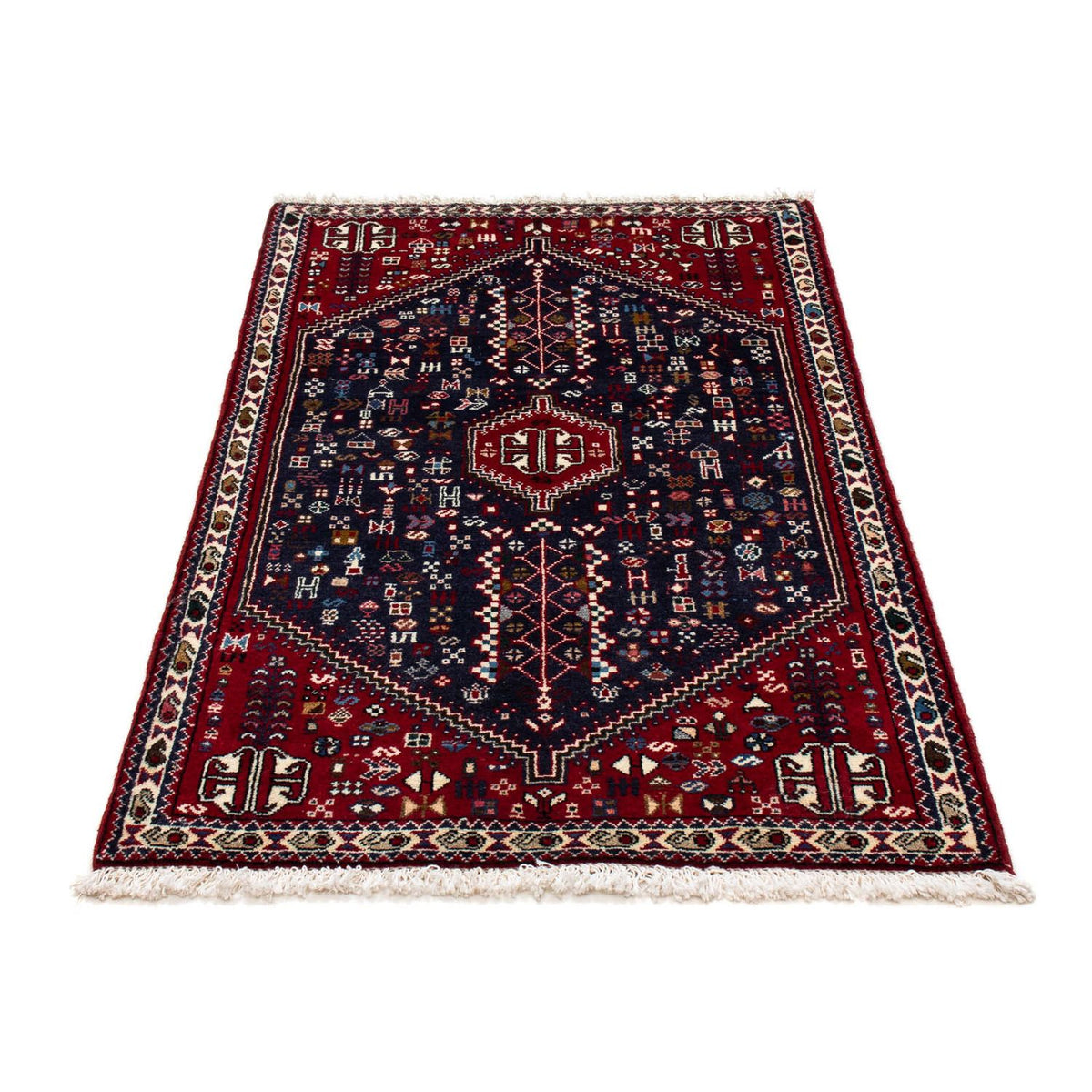 Persisk tæppe - Nomadisk - 129 x 78 cm - mørkeblå