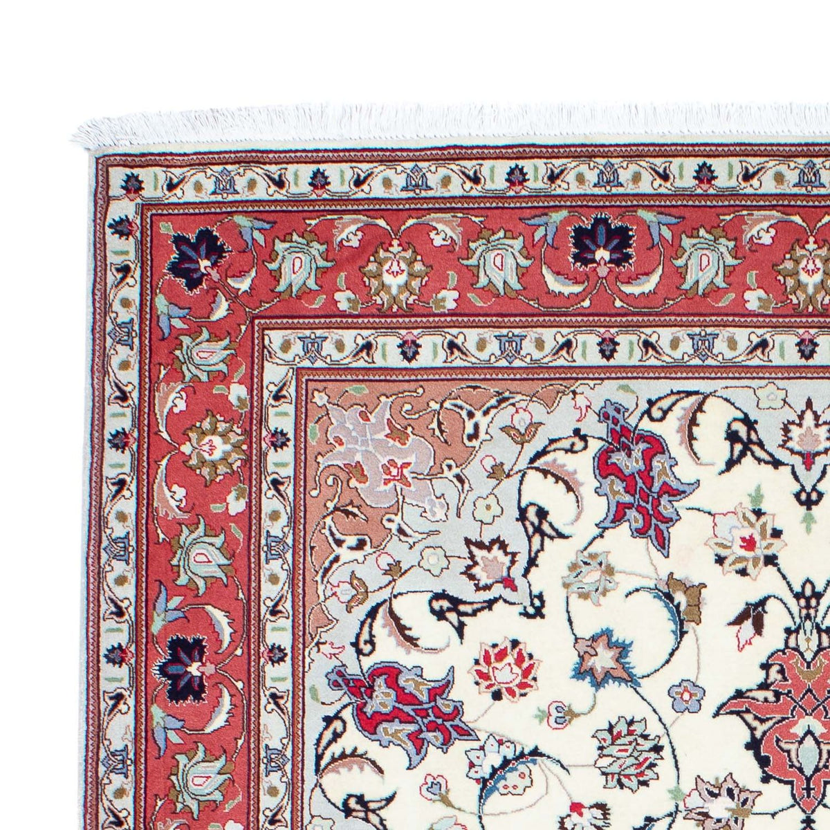 Persisk tæppe - Tabriz - Royal - 198 x 152 cm - beige