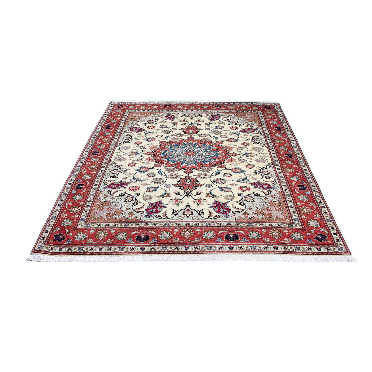 Persisk tæppe - Tabriz - Royal - 198 x 152 cm - beige