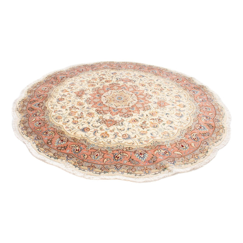Persisk tæppe - Tabriz - Royal rundt  - 194 x 194 cm - beige