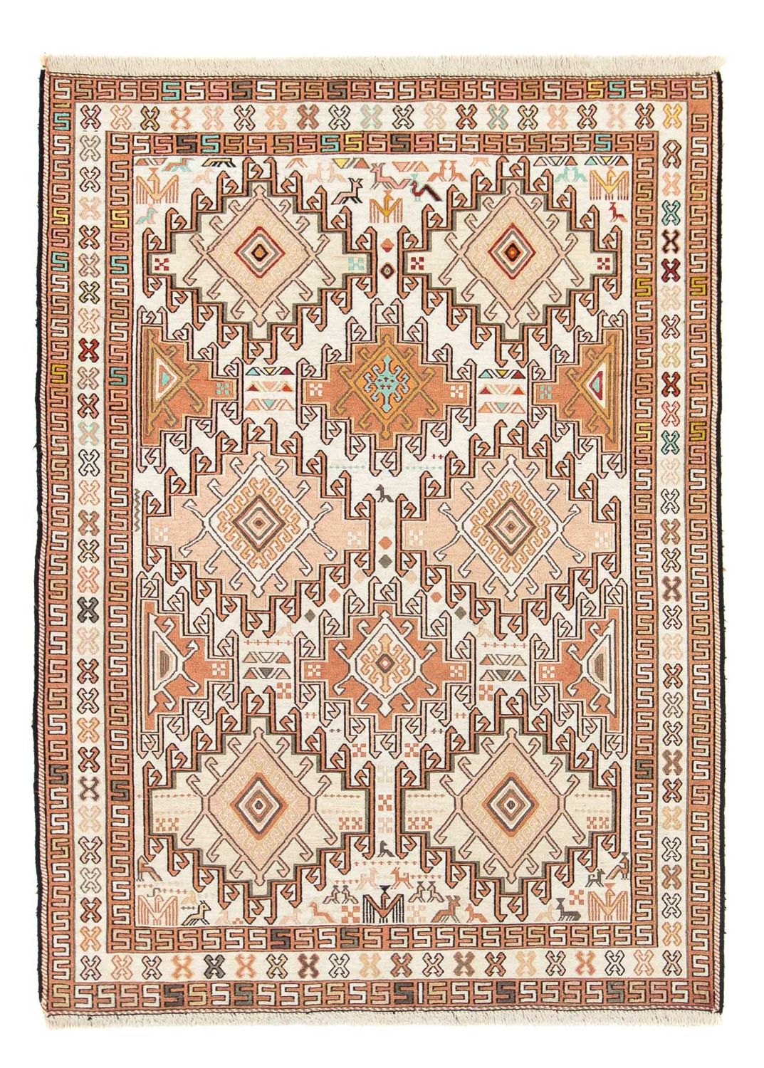 Persisk tæppe - Nomadisk - 149 x 102 cm - beige