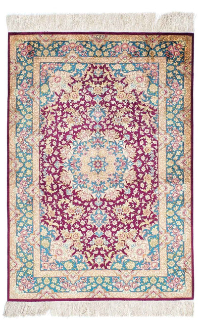 Qom Tæppe 99x148cm - Persisk tæppe