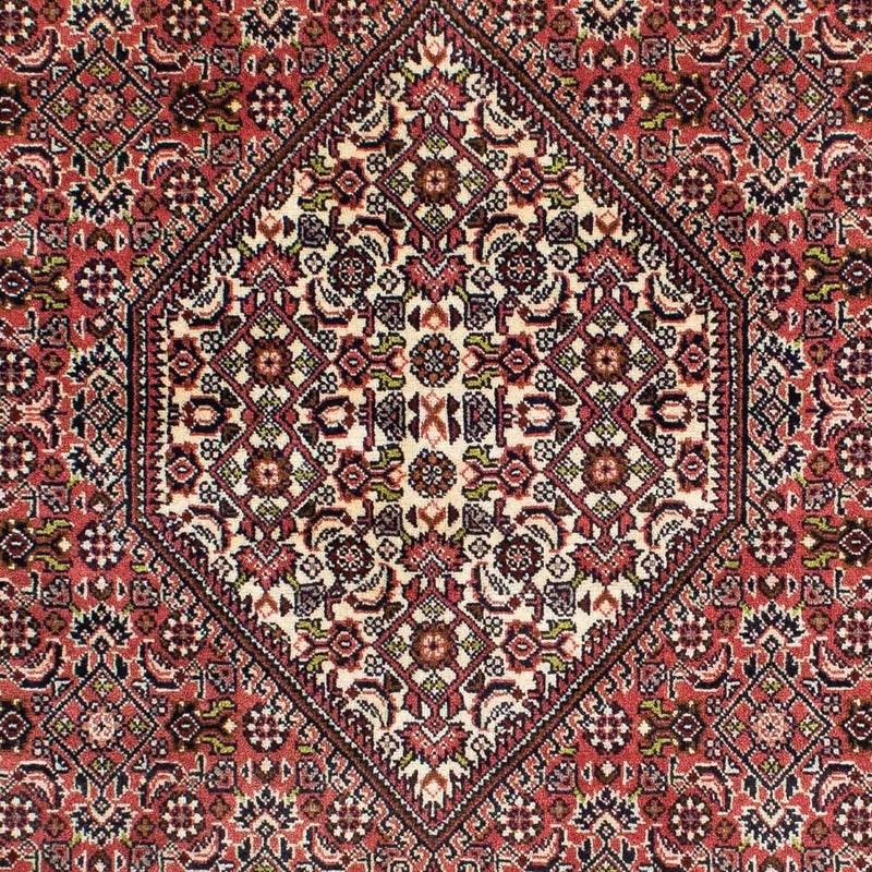 Persisk tæppe - Bijar - 240 x 140 cm - lysrød