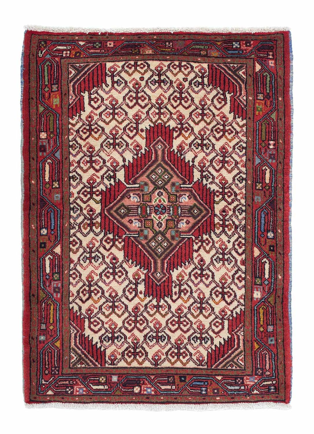Persisk tæppe - Nomadisk - 120 x 80 cm - beige